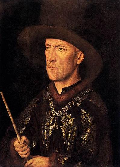 Jan Van Eyck Portrait of Baudouin de Lannoy oil painting picture